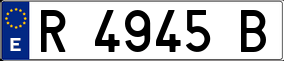 Trailer License Plate